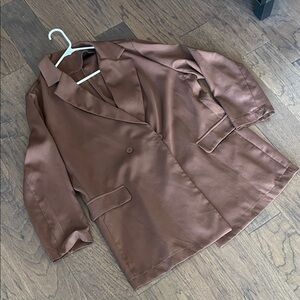 SHEIN Chocolate Brown Blazer